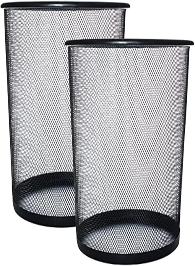 Metal Basket,Set Of 2 Pieces - Black_ with two years guarantee of satisfaction and quality